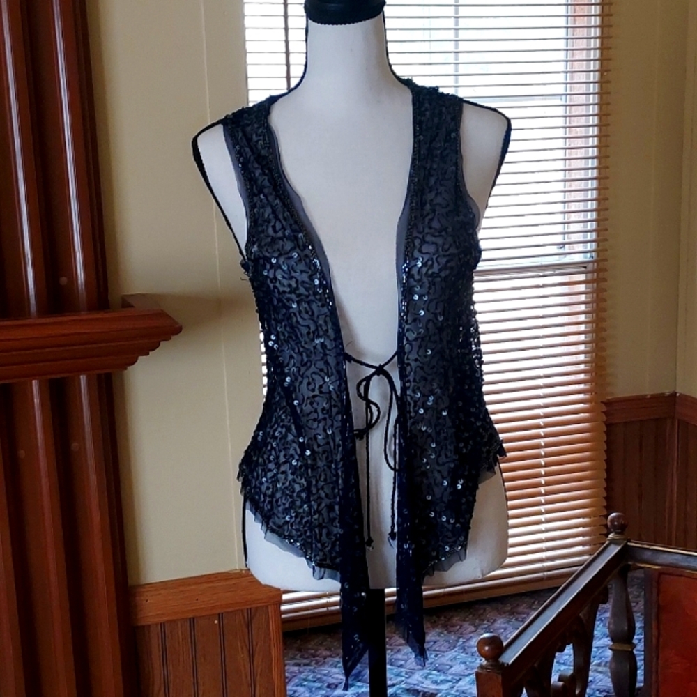 Eclectic sequined vest - unbranded